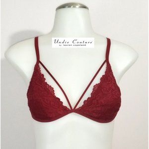 UNDIE COUTURE Wine Colored Seamless Bra Lingerie Sz S